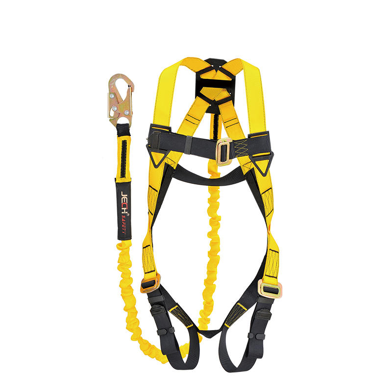 JE113048SET ANSI Arnés de seguridad de cuerpo completo con cordón de cuerda