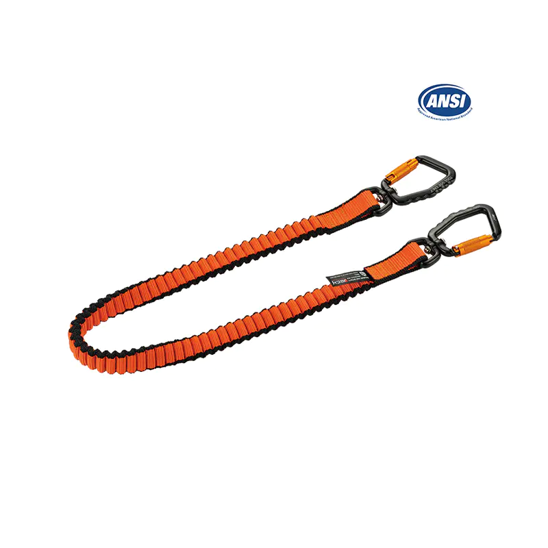 800073A Cordón para herramientas con mosquetones de aluminio doble 